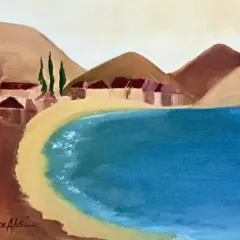 Grace Absi Bay view Oil Painting on Canvas 2003