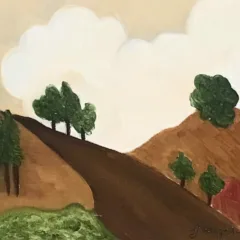 Grace Absi La Cabana Oil Painting on Canvas 2003