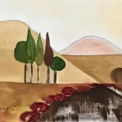 Grace Absi Palm Desert Oil Painting on Canvas 2003