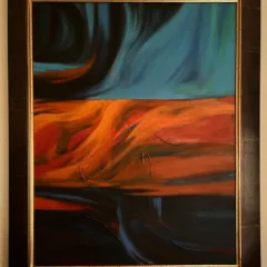 Alberto Schiuma Renacimiento Original Oil Painting on Canvas, framed