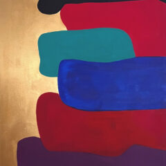 Composition 9 Original Acrylic Painting 2019 on Canvas 30x24