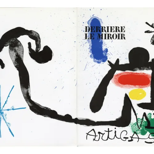 Miro Original Lithograph Double page DM01139d Derriere le Miroir 1963