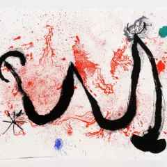 Title: Untitled - DM02139d Artist: Joan Miro Country: Spain Medium: Original Lithograph Marks: not signed not numbered Paper: Vellum paper 15 x 22 inch folded as published Printed: 1963 by Maeght France Provenance: Revue Derriere le Miroir 1963 Condition: Fine Certificate Of Authenticity is Included