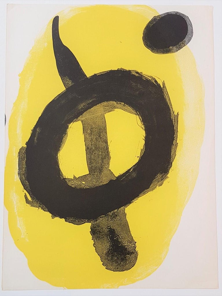 Miro Original Lithograph from Derriere le Miroir 1961 published by maeght