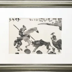 Picasso Toros Y Toreros 1961 framed S2 dated 3/4/59