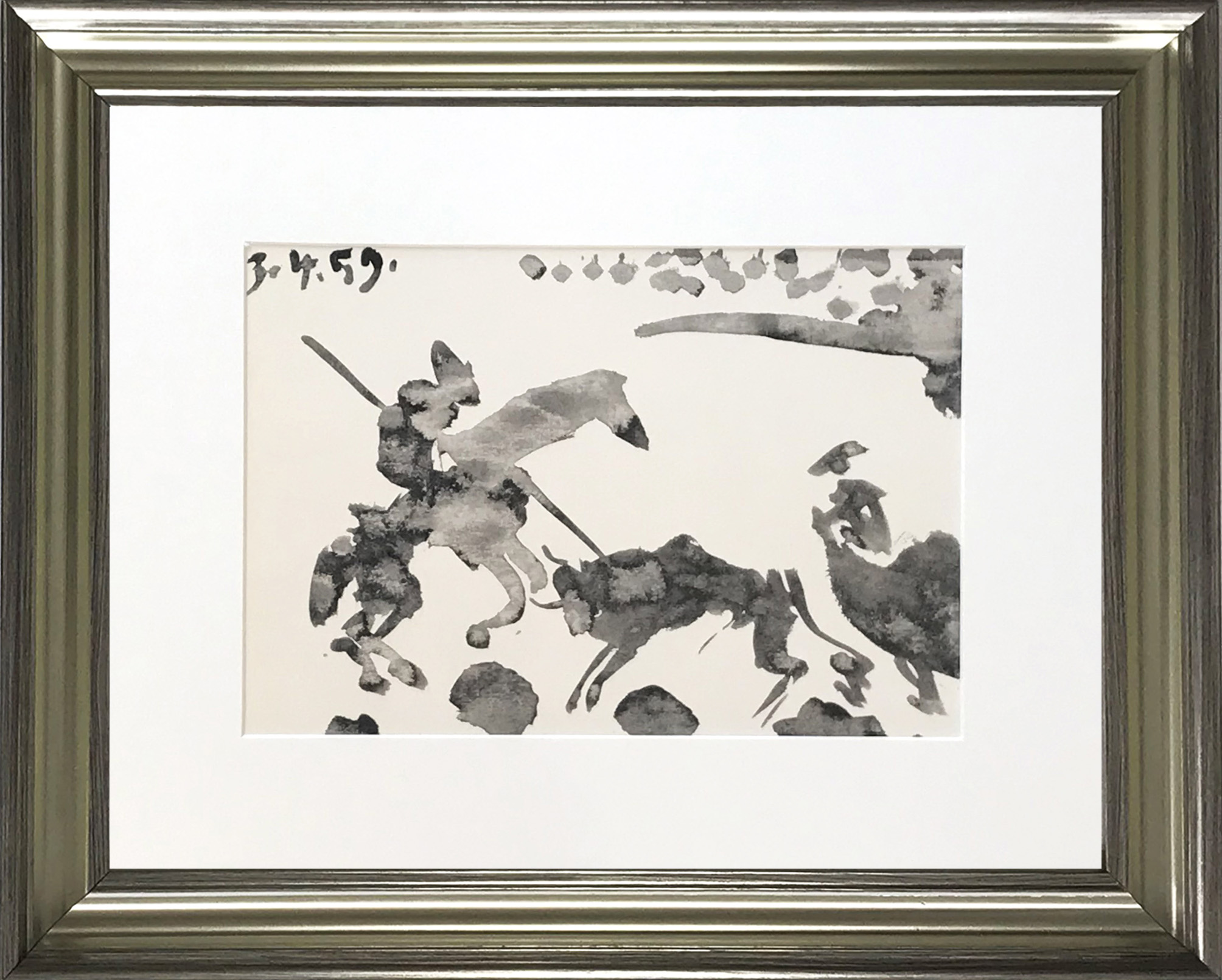 Picasso Toros Y Toreros 1961 framed S2 dated 3/4/59