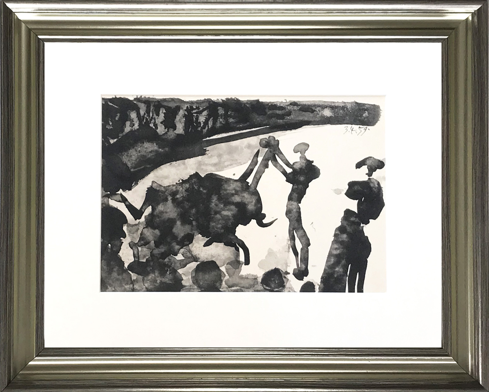 Picasso Toros Y Toreros 1961 framed S4 dated 3/4/59