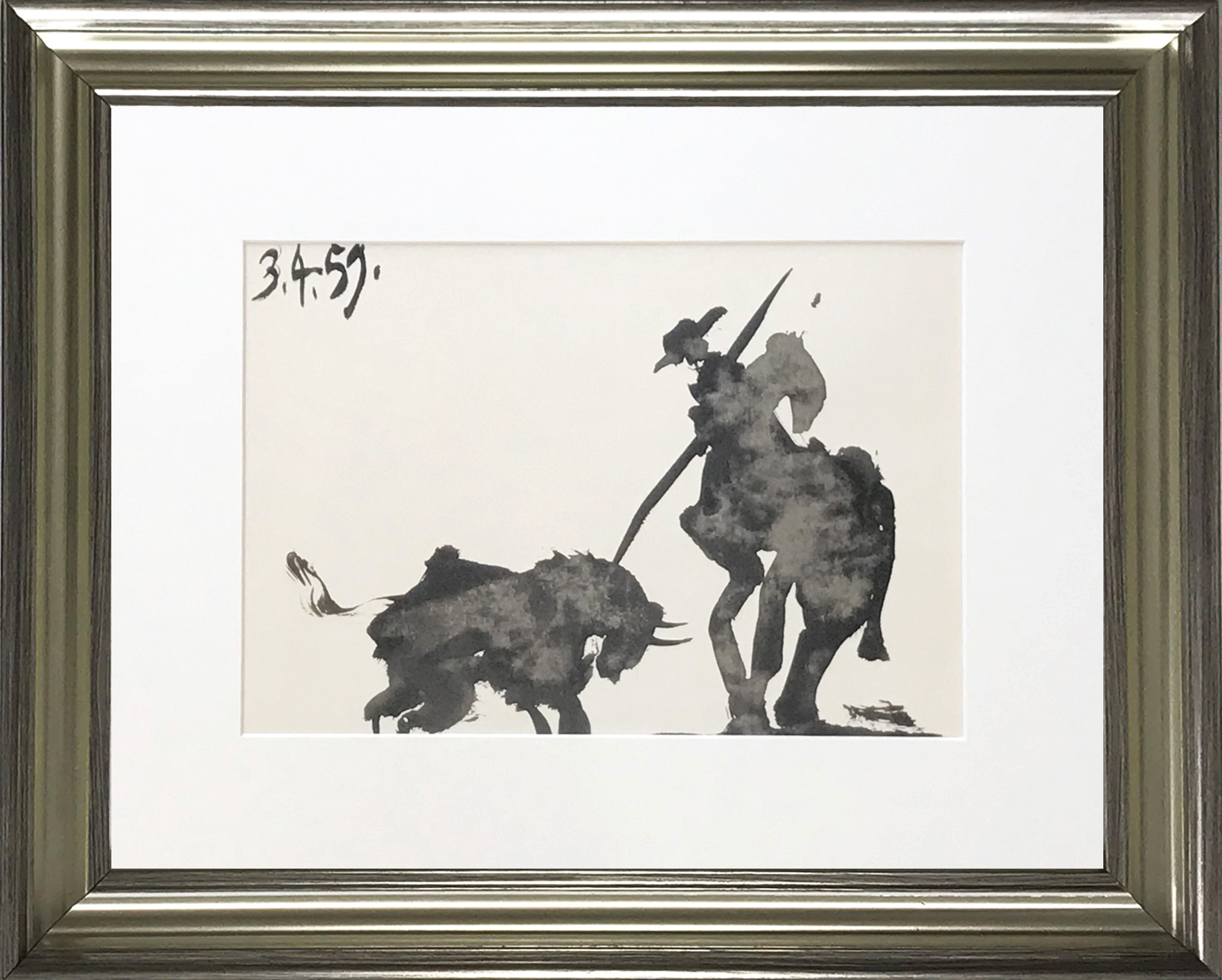 Picasso Toros Y Toreros 1961 framed S6 dated 3/4/59