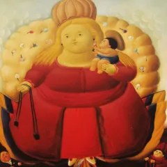 Fernando Botero (after) Our Lady of Columbia 1983