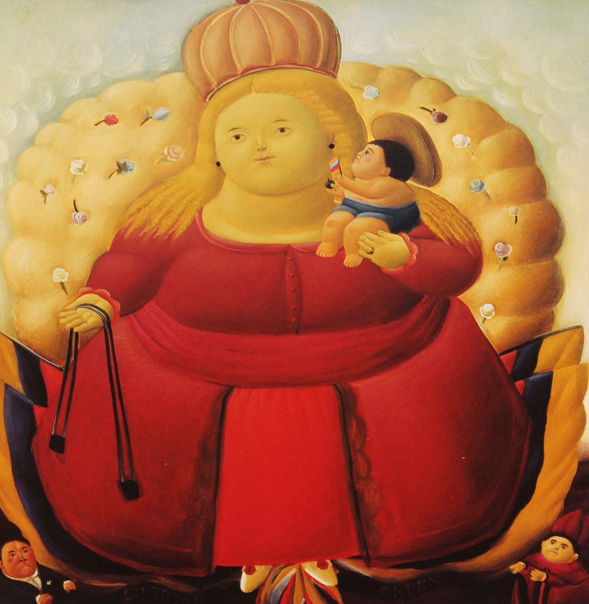 Fernando Botero (after) Our Lady of Columbia 1983