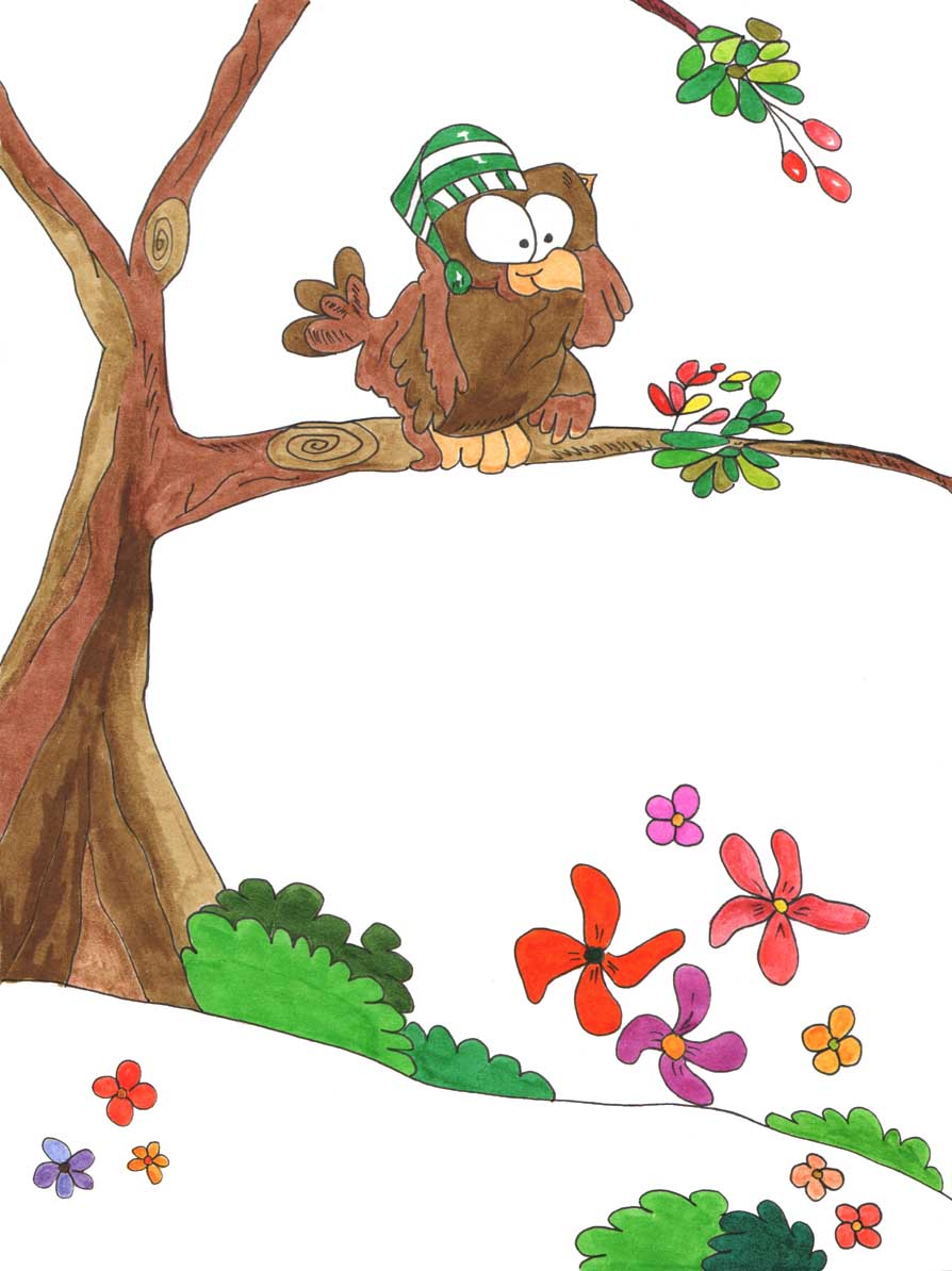 Grace Absi Colored Drawing The Owl