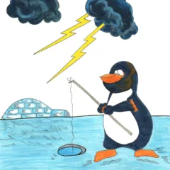 Grace Absi Colored drawing Penguin