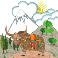 Grace Absi Colored Drawing The Yak