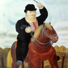 Fernando Botero (after) Man on Horseback 1983