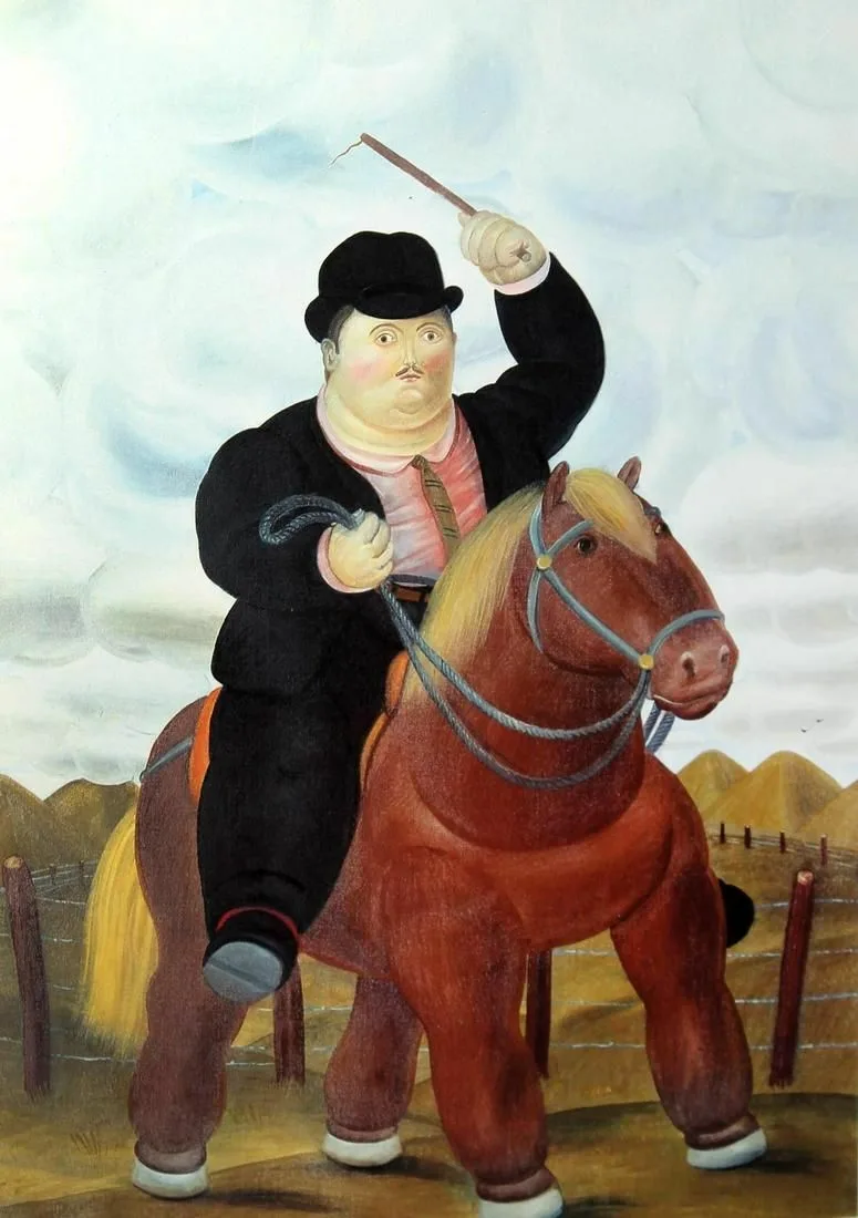 Fernando Botero (after) Man on Horseback 1983