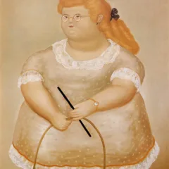 Fernando Botero (after) Girls with a Hoop 1983