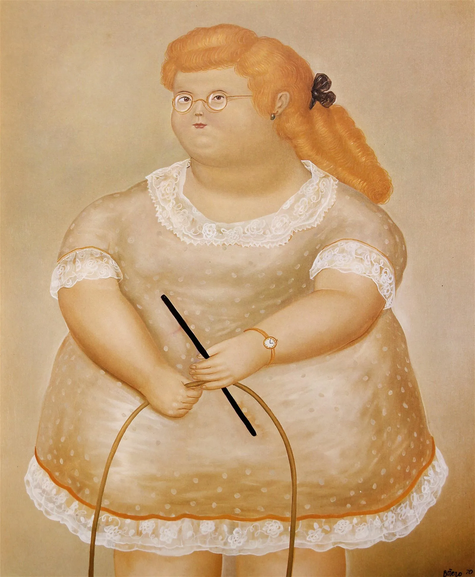 Fernando Botero (after) Girls with a Hoop 1983