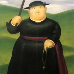 Fernando Botero (after) Walk in the hills 1983