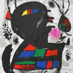 Joan Miro Original Lithograph V3-5 Mourlot 1977