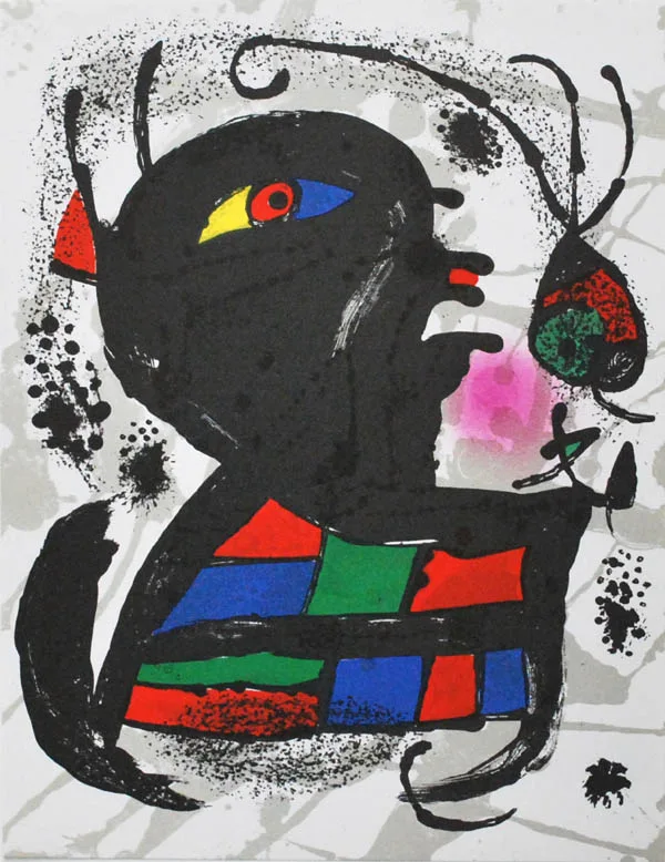 Joan Miro Original Lithograph V3-5 Mourlot 1977