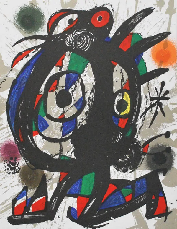 Joan Miro Original Lithograph V3-6 Mourlot 1977