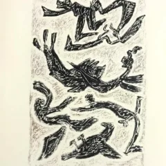 1973 Andre Masson Poursuite en Noir et Bistre N. 28bistre