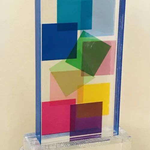 Lucite Acrylic sculpture Topazio by Grace Absi