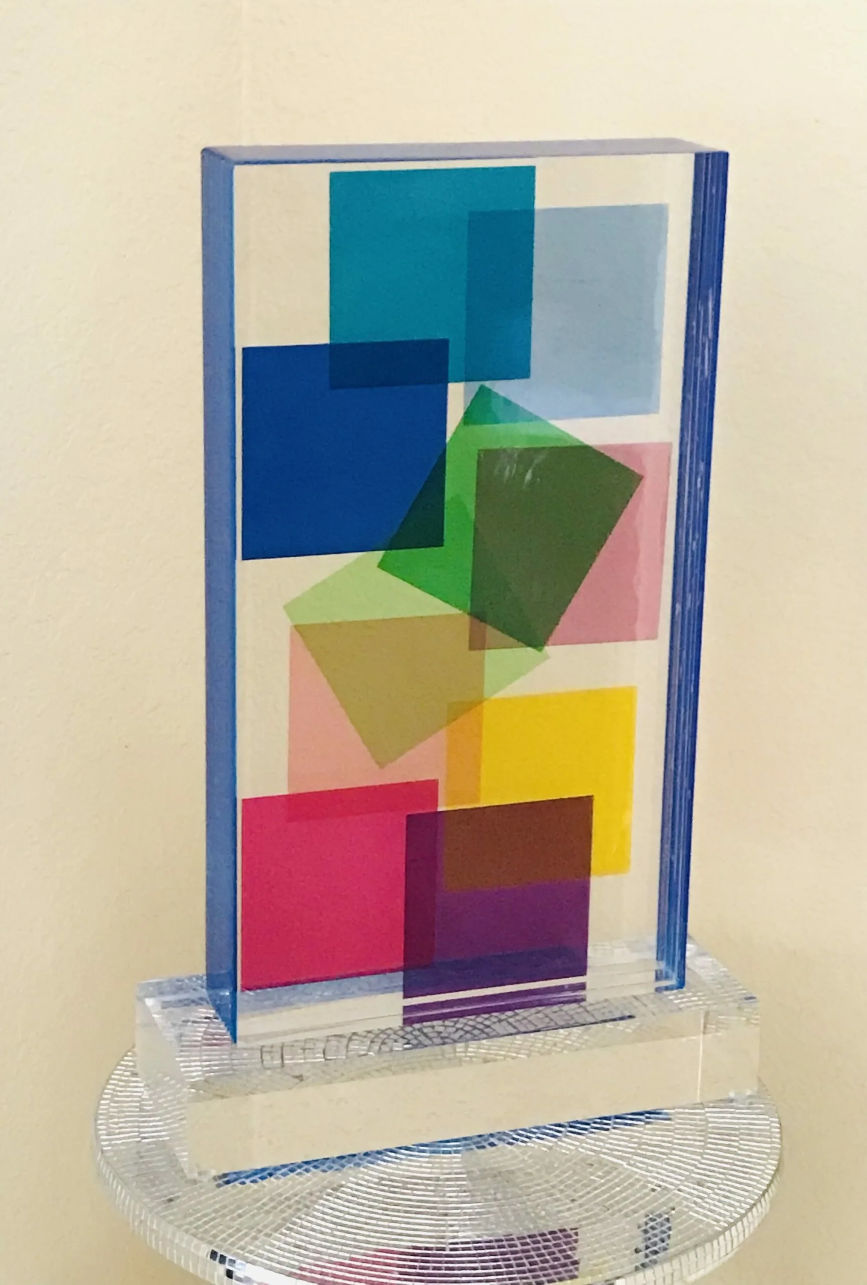 Lucite Acrylic sculpture Topazio by Grace Absi