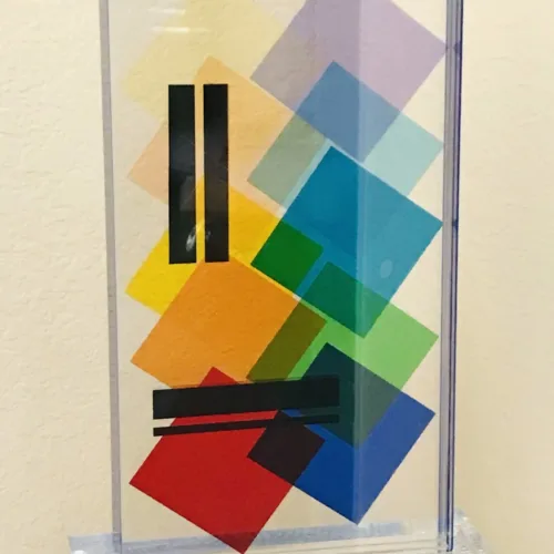 Lucite Acrylic sculpture Topazio by Grace Absi