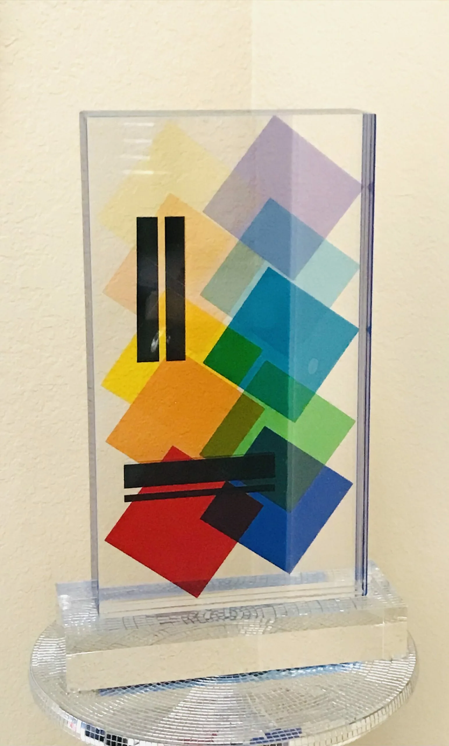 Lucite Acrylic sculpture Topazio by Grace Absi