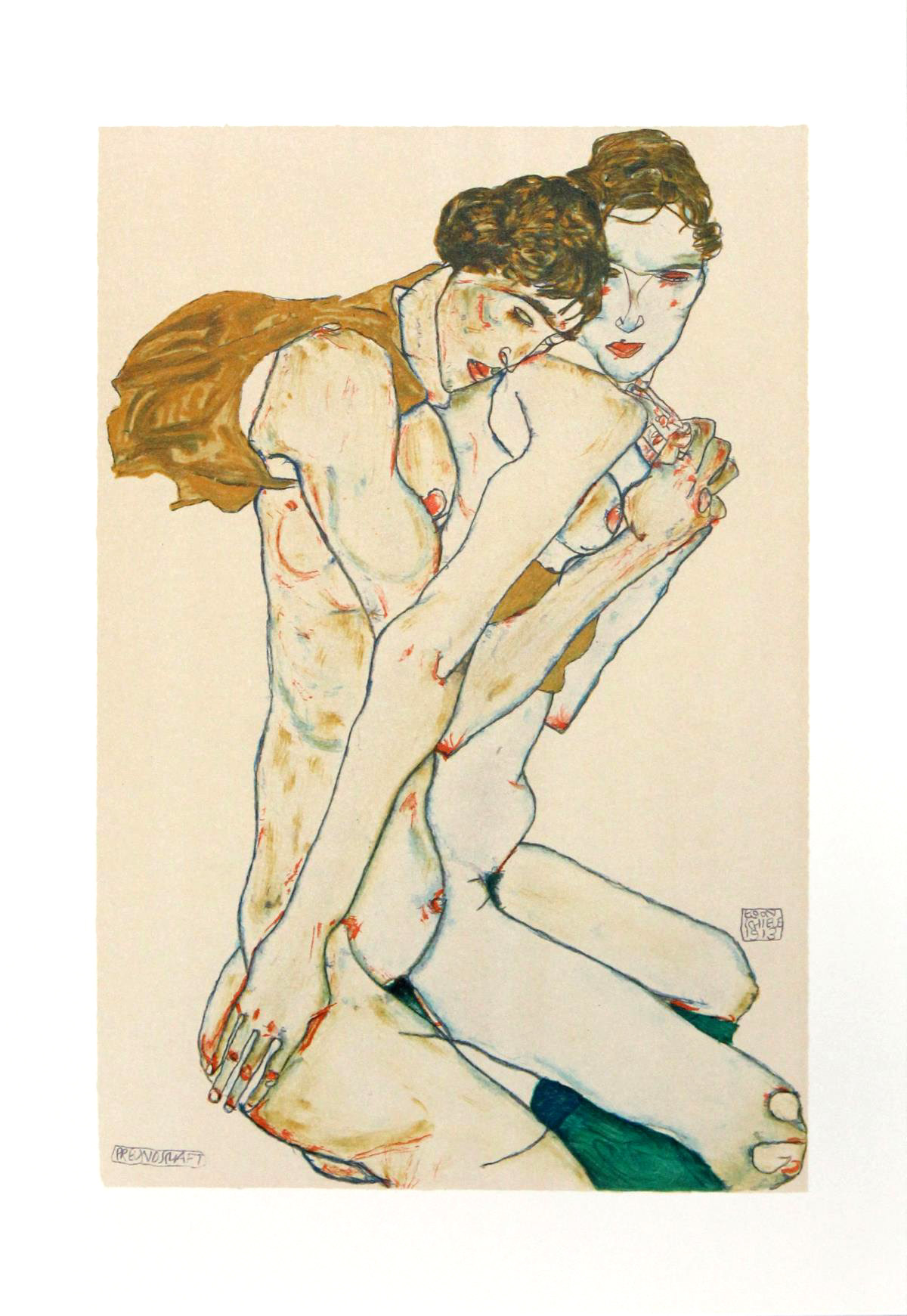 1981 Egon Schiele 17 Erotic Drawings Friendship
