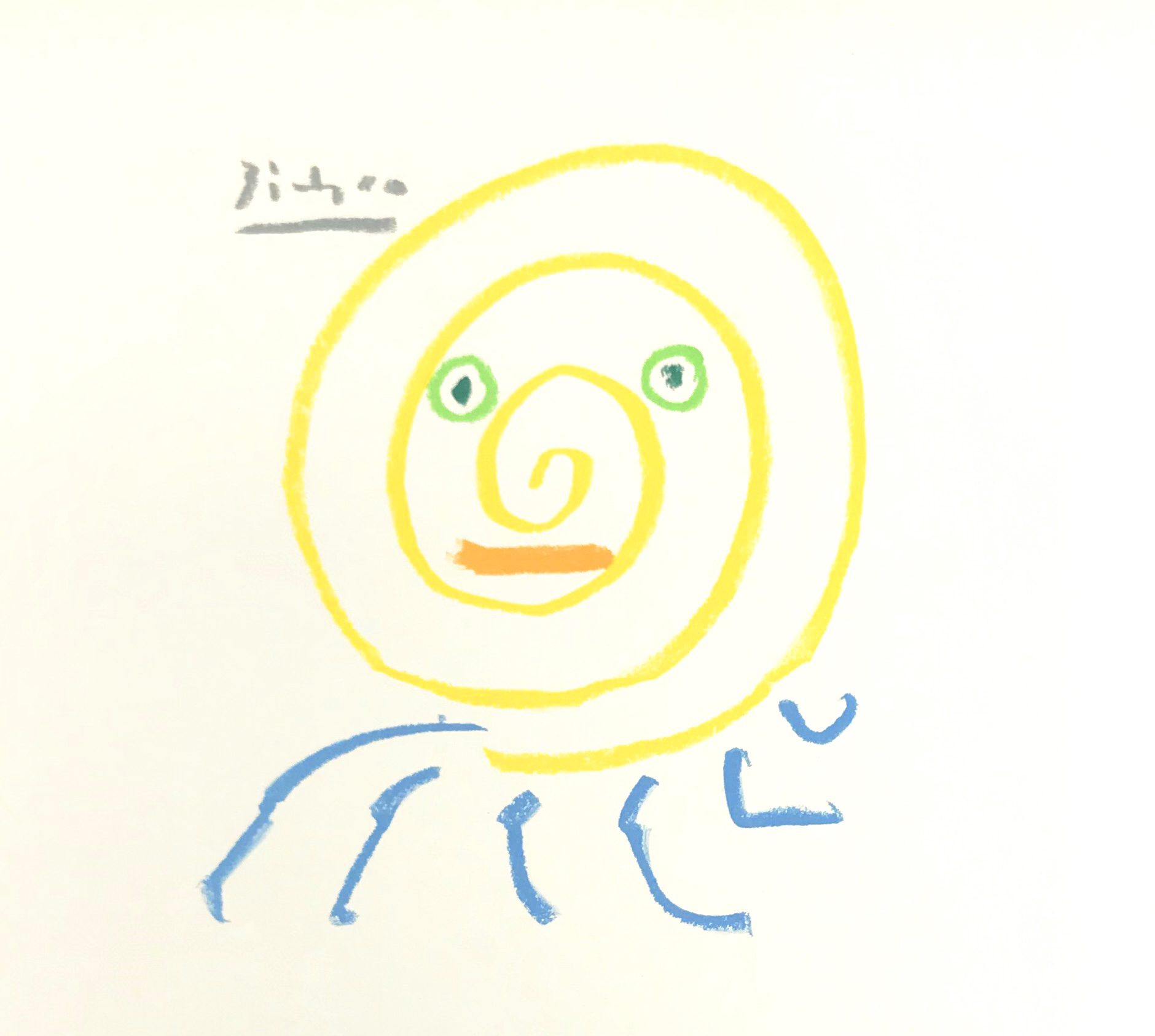 Pablo Picasso Lithograph 91 The Tired Warrier