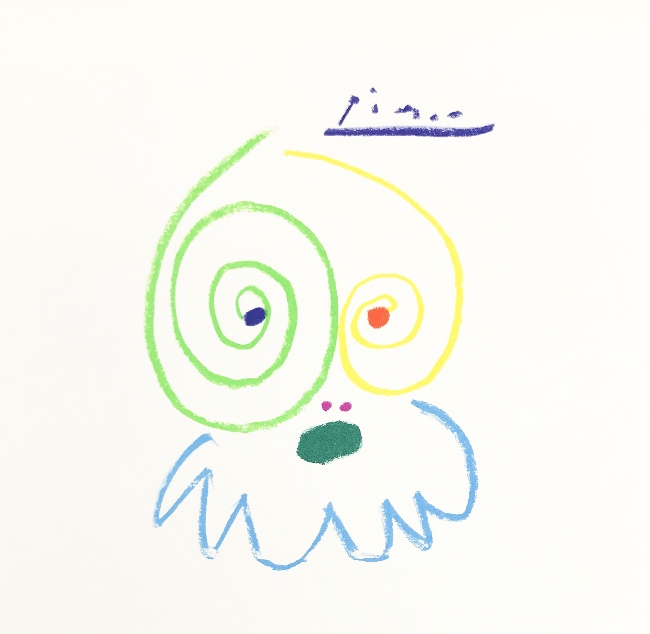 Pablo Picasso Lithograph 91 The Tired Warrier