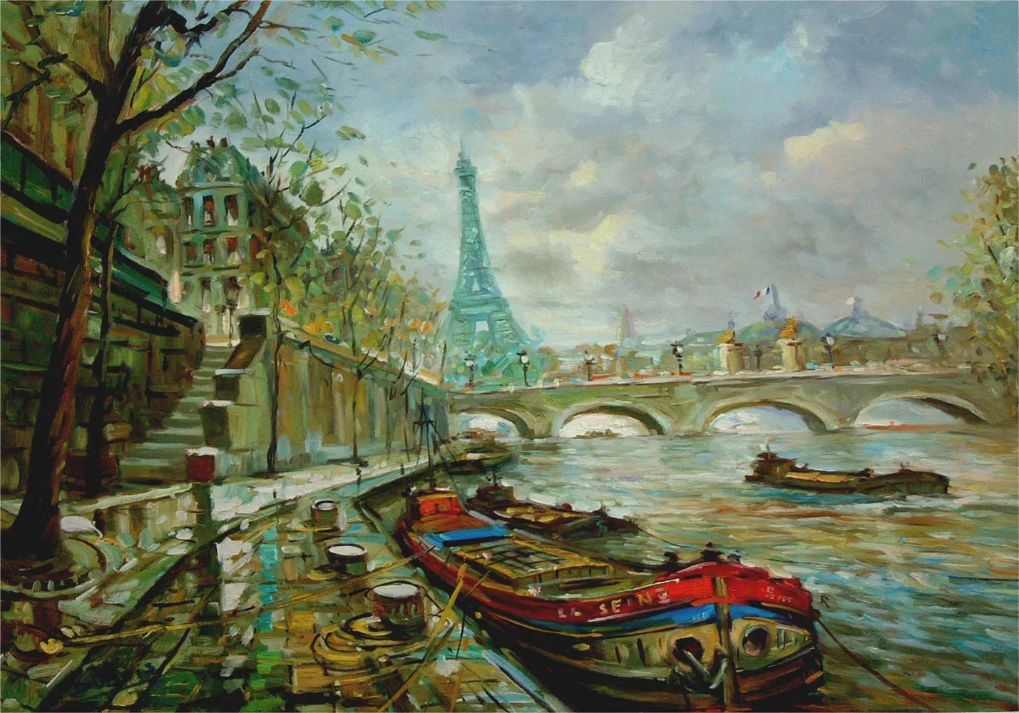 Francois Dubois Sur Le Seine Signed & numbered Giclee