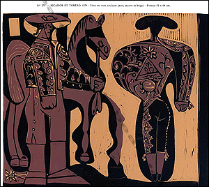 Picasso Picador y Torero Linocut XXe siecle 1978