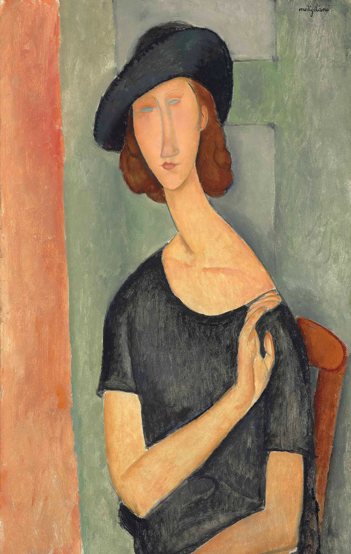 Modigliani Jeanne Hebuterne Blue hat Ltd Edition Giclee