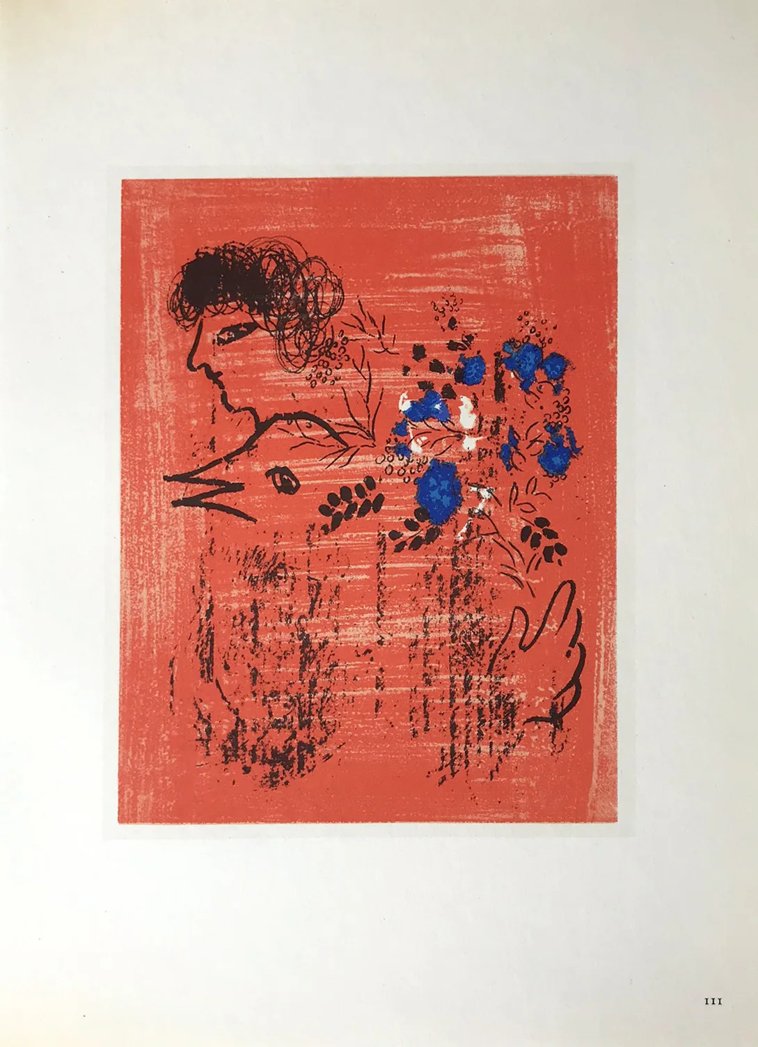 Chagall Lithographs Bouquet a l'Oiseau 1963 Mourlot