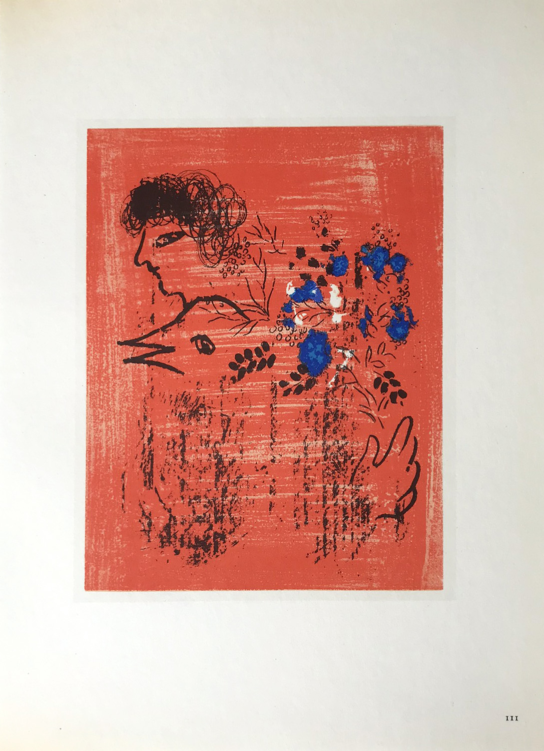 Chagall Lithographs Bouquet a l'Oiseau 1963 Mourlot