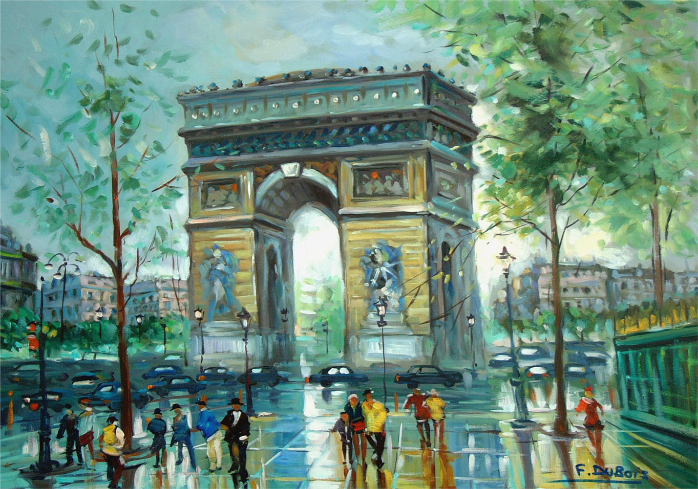 Francois Dubois Arc de Triomphe Signed & numbered Giclee