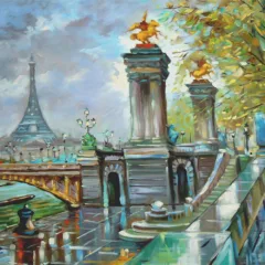 Francois Dubois Pont Alexandre 3 Signed & numbered Giclee