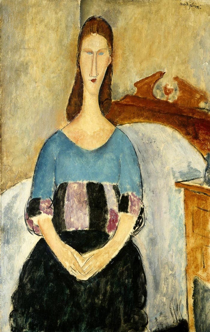 Modigliani Jeanne Hebuterne Seated Ltd Edition Giclee