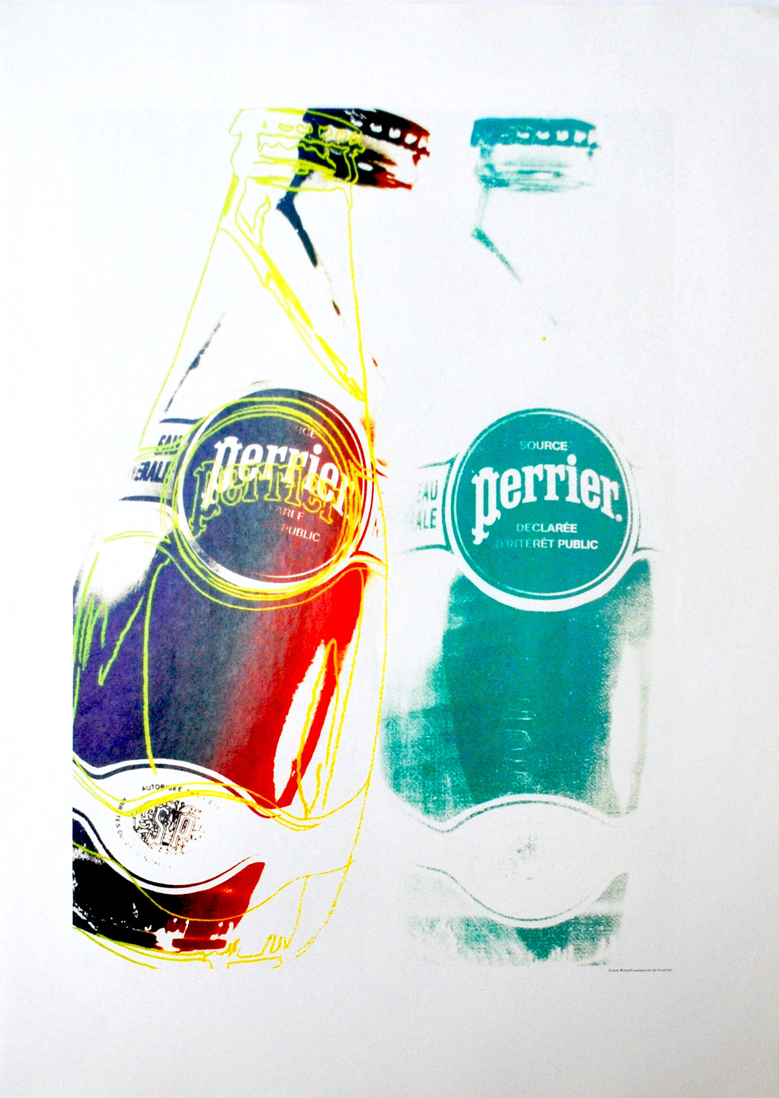 Andy Warhol Perrier 15 Pop art print 1999