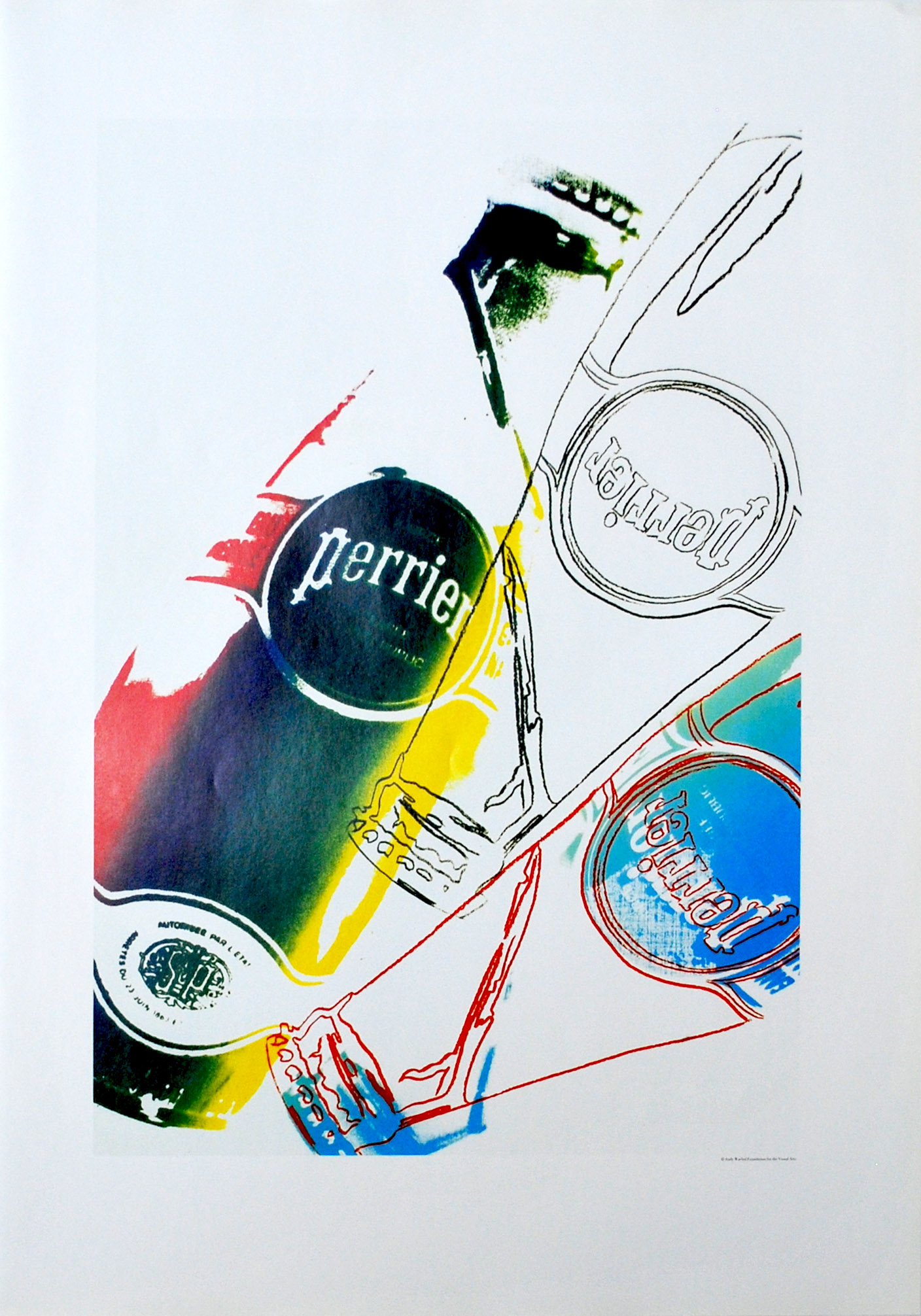 Andy Warhol Perrier 9 Pop art print 1999