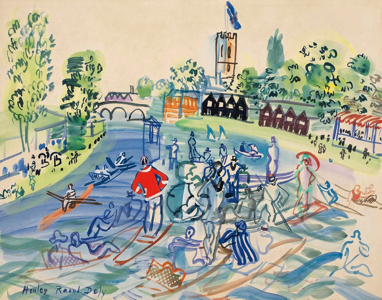 Raoul Dufy Regates a Henley Giclee Ltd Edition