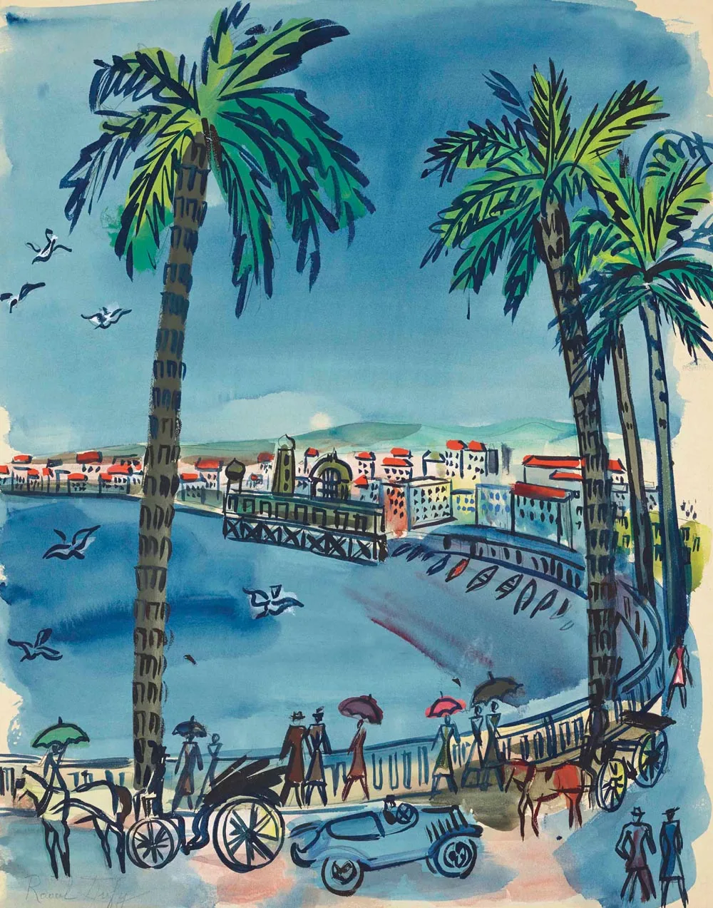 Raoul Dufy Nice Promenade des Anglais Ltd Edition Giclee