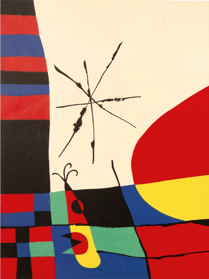 Miro Original Lithograph DM0787 Derriere le Miroir 1956