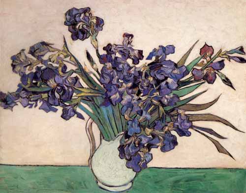 Van Gogh Stilllife with Irises Ltd Edition Giclee