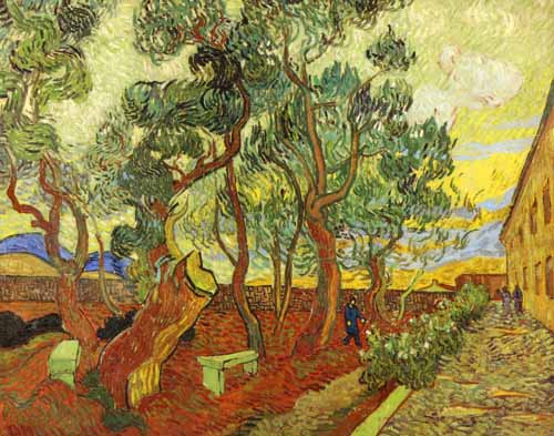 Van Gogh The garden of the Asylum in Saint Remy Ltd Edition Giclee