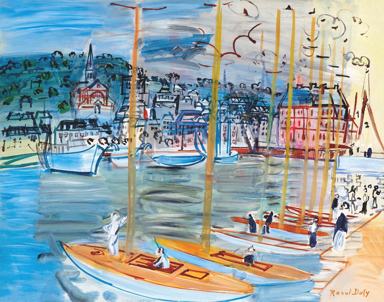 Raoul Dufy Le Bassin de Deauville Giclee Ltd Edition