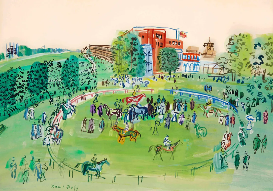 Raoul Dufy Le Paddock Ascot Giclee Ltd Edition